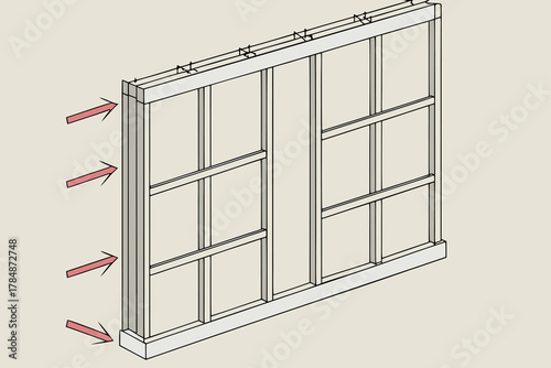 Illustration of bedroom with soundproof walls, offering superior noise protection and insulation to create a quiet, serene space.