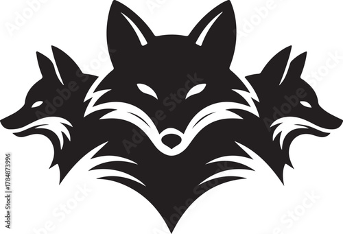 wolf head vector illustration