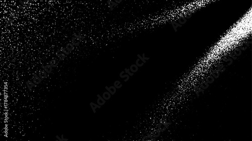 Grunge texture overlay with a distressed pattern. Black and white colors in a simple vector illustration set.