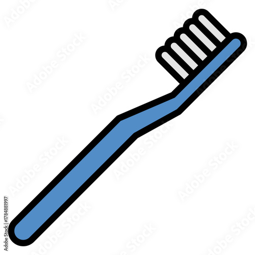 Toothbrush Icon Element For Design