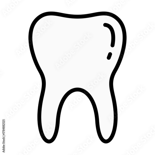 Molar Tooth Icon Element For Design