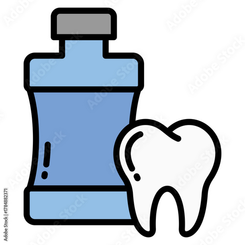 Mouthwash Icon Element For Design