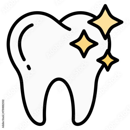 Tooth Whitening Icon Element For Design