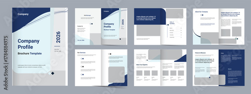 Multipurpose company profile design Brochure layout or modern minimal company profile brochure design template
