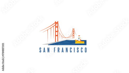 Logo of San Francisco featuring the Golden Gate Bridge