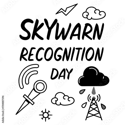 SKYWARN® RECOGNITION DAY vector illustration 