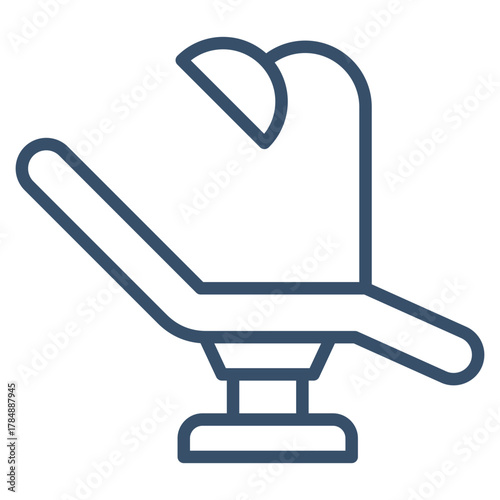 Dental Chair Icon Element For Design