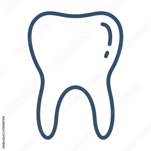 Molar Tooth Icon Element For Design