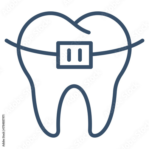 Braces Icon Element For Design