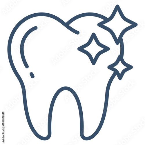 Tooth Whitening Icon Element For Design