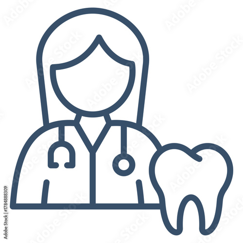 Dentist Icon Element For Design
