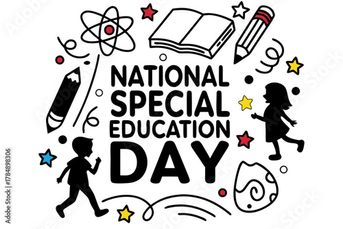 NATIONAL SPECIAL EDUCATION DAY vector illustration 