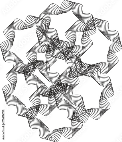 Abstract vector illustration of a seamless recycling pattern design with arrows and eco symbols