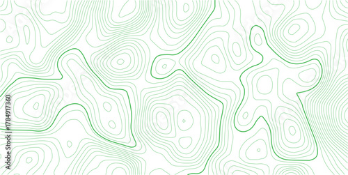 Topographic Contour Art in the Style of Classic Surveyor Maps with Rustic Linework, Organic Earth Tones, and a Strong Connection to Natural Geography. Vector  Illustration