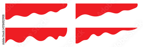 Border shape for website design. Abstract curve top headline. Vector banner header and separator. blue Dividers Shapes for Website. Curve Lines, Drops Set of abstract design separator header.