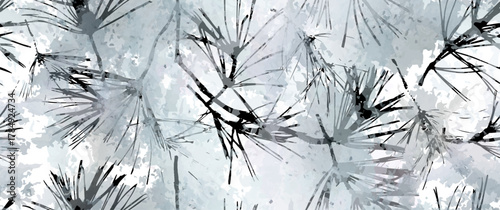 All Over Print. Neutral Tree Leaf Seamless Pattern. Leaves Trees, Shrubs Stamp Effect. Texture Spots Watercolor Overlay. Transparency Wallpaper Rustic Modern Design. Fancy Delicate Fabric Textile.