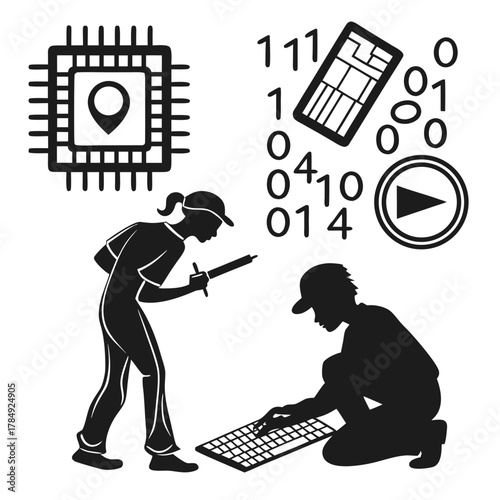 Software development and debugging icons collection