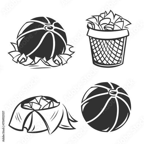 Basketball failure concept