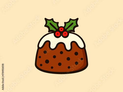 Hot chocolate with whipped cream and a sprinkle of holly