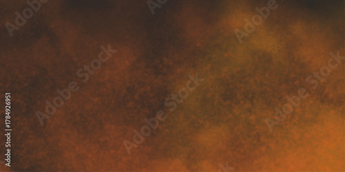 Brown texture. Orange powder explosion on black background. grunge and grainy abstract Flying through stormy brown clouds .