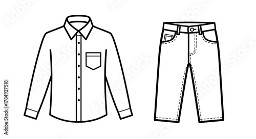 a classic shirt paired with stylish jeans for everyday wear