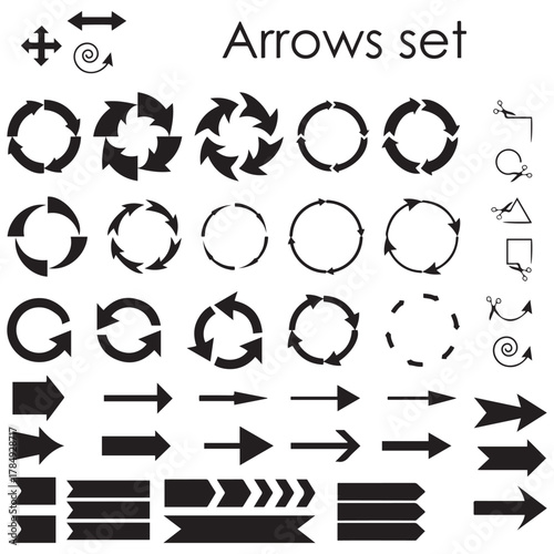 Bold Directional Icons Vector Pack