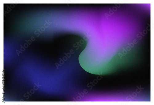 Gradient Monochrome Abstract Background with Grainy Texture Blue and Pink