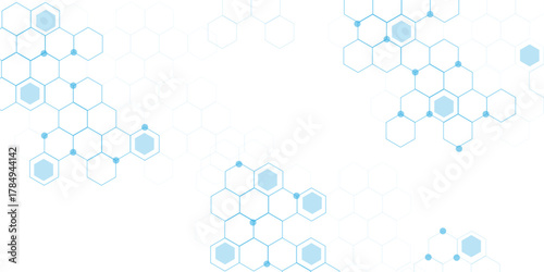 abstract geometric blue texture background. blue hexagon 3D background texture. 3d rendering illustration. Clear pattern abstract background hexagon .Futuristic abstract banner.