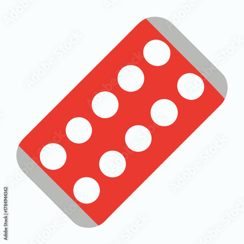 Pill Blister Pack Vector Illustration ? Cartoon, Clipart & Line Art Design for Print.eps