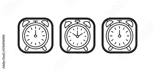 Geometric Stopwatch Icons, Modern Flat Time Tracker and Countdown Symbols, vector illustration eps 10.
