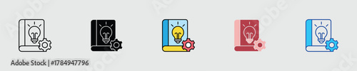 Knowledge Base Multiple Style Icon