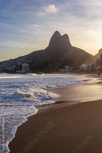 Sunset at Leblon Beach, Ipanema, Rio de Janeiro - RJ, Brazil