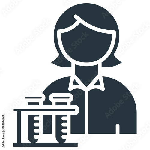 Lab Technician Glyph Icon