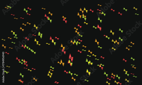 Dynamic Triangular Pattern on Dark Background Modern Abstract Design for Creative Projects and Visualizations