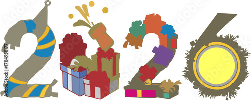 New Year's 2026 images and icons