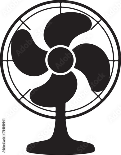 Black silhouette of an aroma diffuser isolated on white background