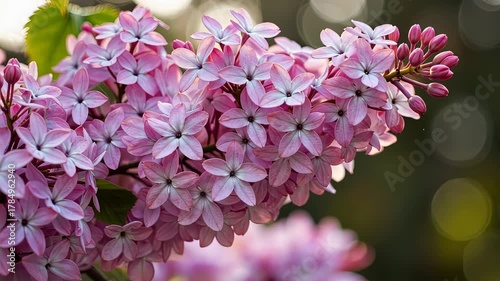Vibrant Pink Blossoms Against a Soft, Bokeh Background Capturing the Essence of Nature's Blooming Beauty