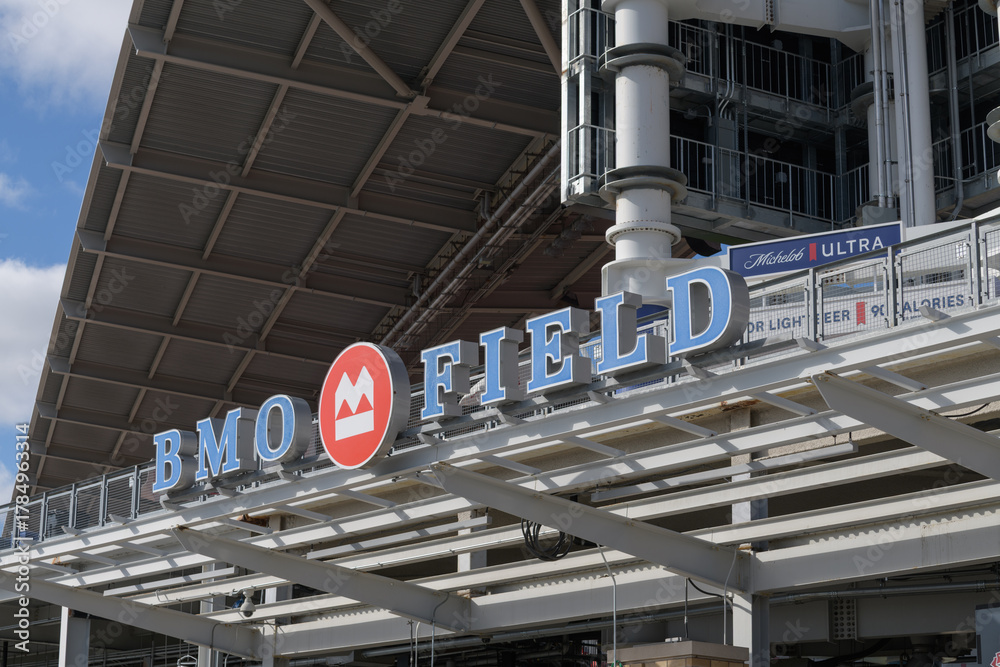 Obraz premium BMO Field, a stadium, located at 170 Princes' Blvd, Exhibition Place, Toronto