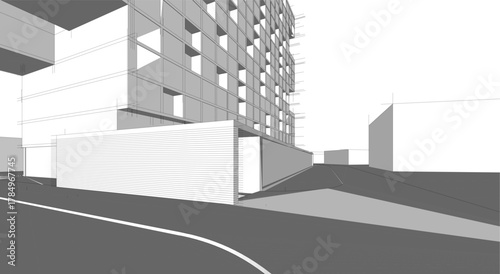 architecture building 3d 