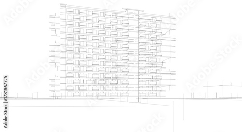 architecture building 3d 
