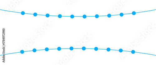 Beads and gold  Chains element design vector..