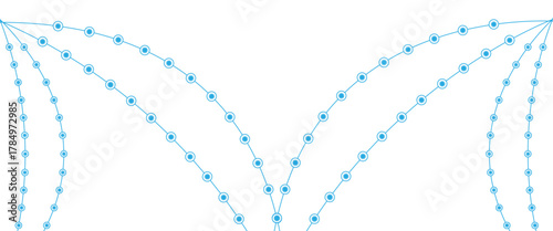 Beads and gold  Chains element design vector..