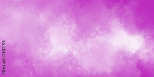 abstract cloud and vapor texture background. pink and white smoke aquarelle smudge illustration. This watercolor design with watercolor texture on white background .Background with clouds on pink sky.