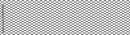 Wide simple black grill mesh pattern vector illustration