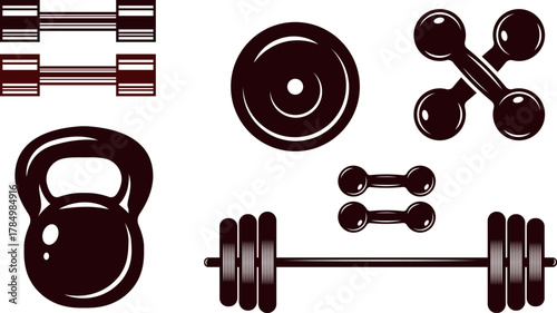 set of dumbbell weights