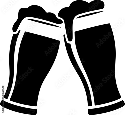 Beer Mug silhouette vector illustration