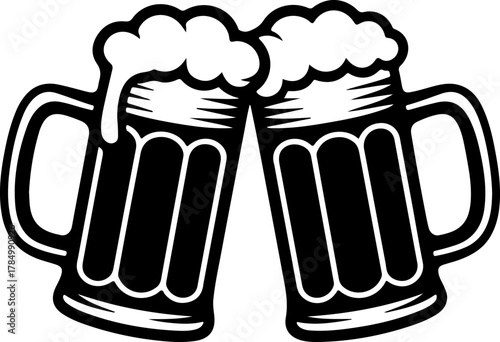 Beer Mug silhouette vector illustration