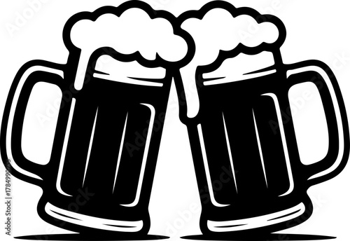 Beer Mug silhouette vector illustration