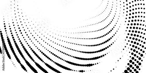 Abstract vector halftone tilted background with grainy stripes. Dotted texture and trendy halftone tonal gradation effect.