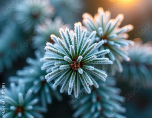 A closer look at a winter spruce